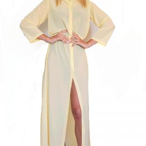 Light Yellow Button Dress
