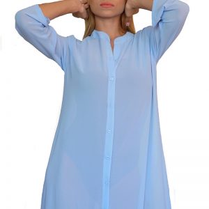 Sky Button Dress